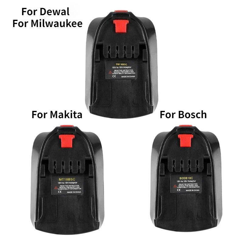 Power Tools Green - Adaptor Baterai Untuk Baterai Li-ion Bosch/Dewalt/Makita/Milwaukee