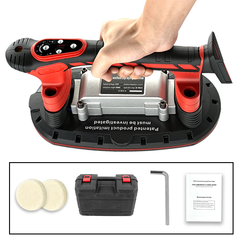 Power Tools Red - Mesin Pemasang Ubin dengan Pengisap Bertenaga