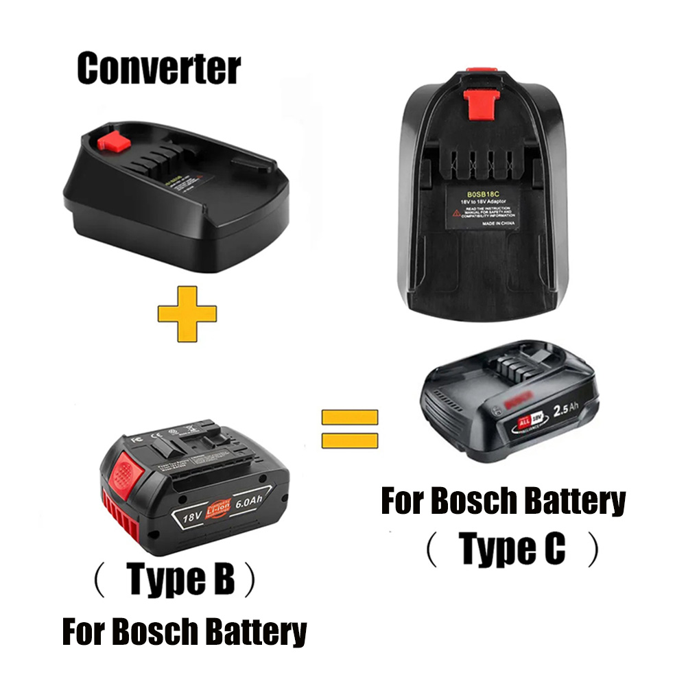 Power Tools Green - Adaptor baterai digunakan untuk baterai Li-ion