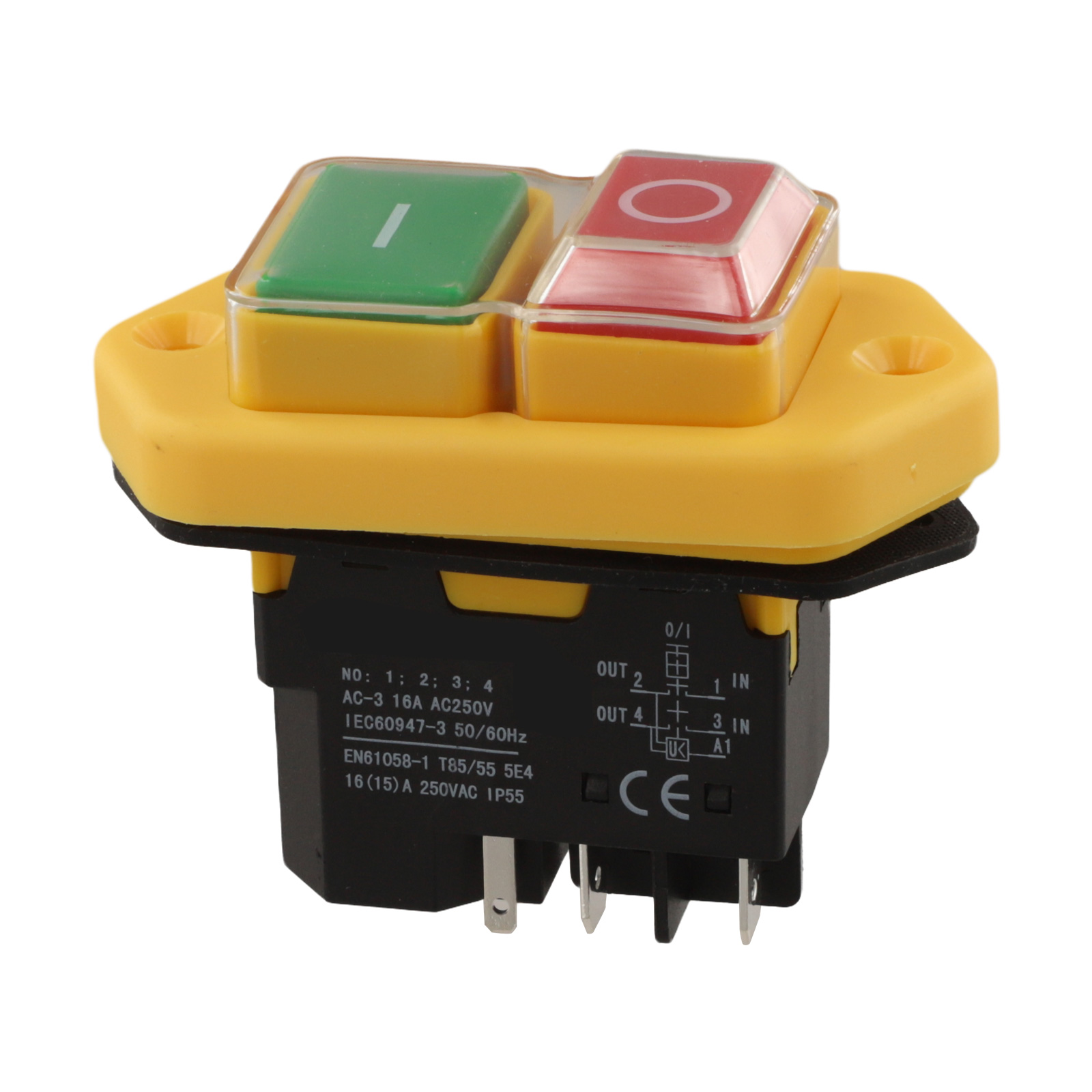 Power Tools Green - KlD-28A 5 Pin Saklar Tombol Tekan