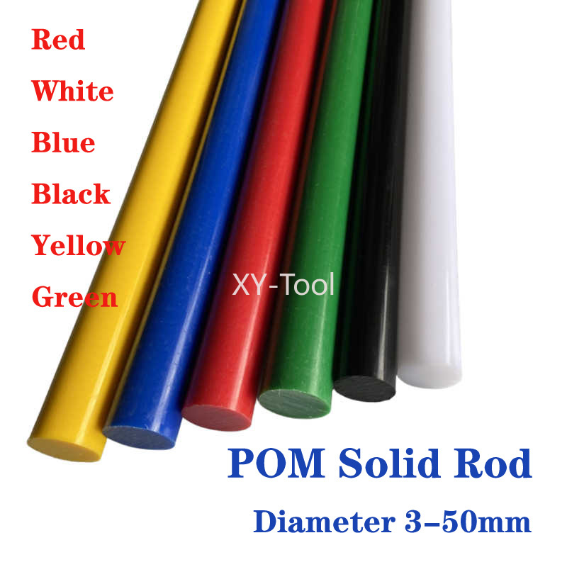 Power Tools Green - Batang POM Dia 3-50mm Hitam Putih
