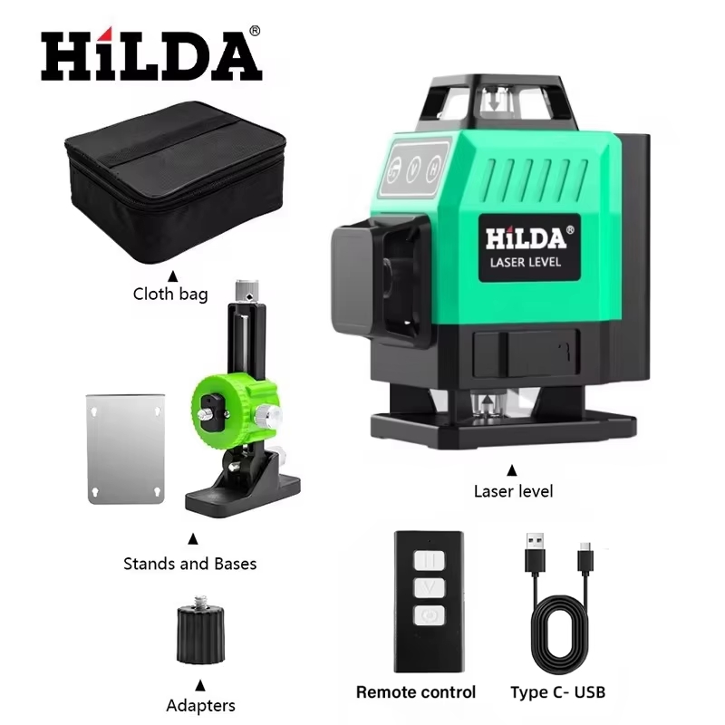 HILDA Laser Level Hijau Super  - Power Tools Green ulasan dan harga