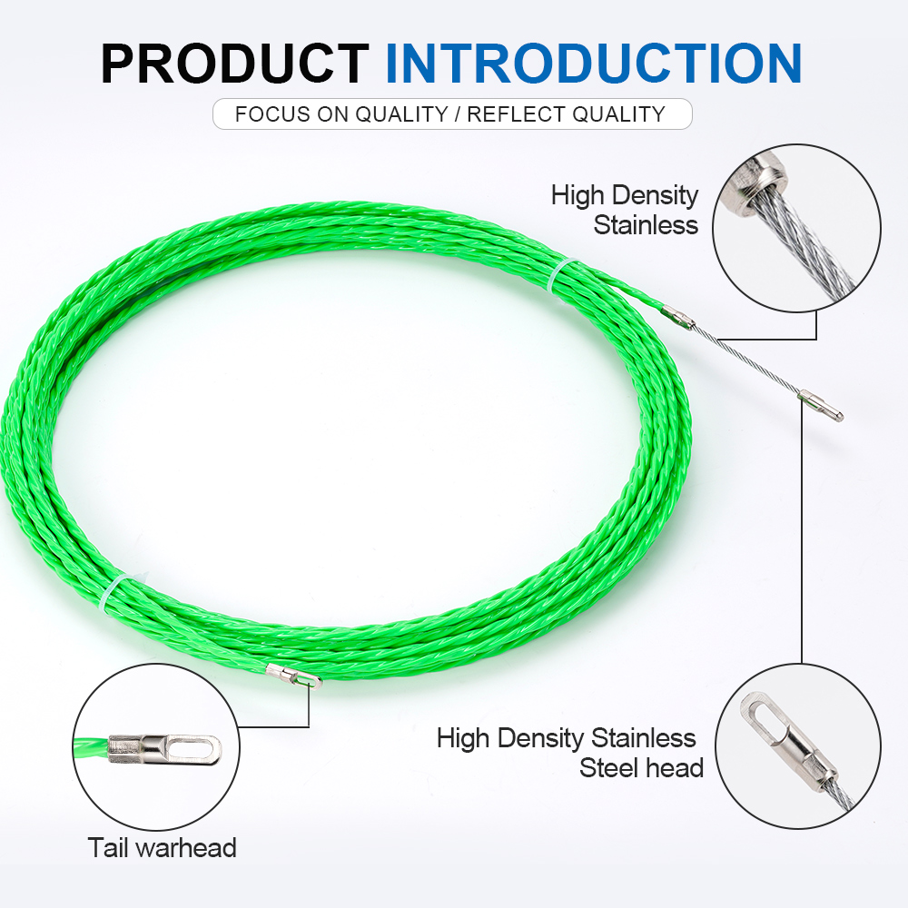 Kabel Penarik Serat Fiberglass - Power Tools Green ulasan dan harga