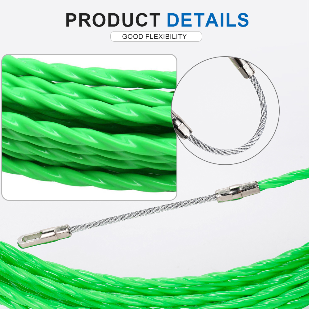 Kabel Penarik Serat Fiberglass - Power Tools Green ulasan dan harga