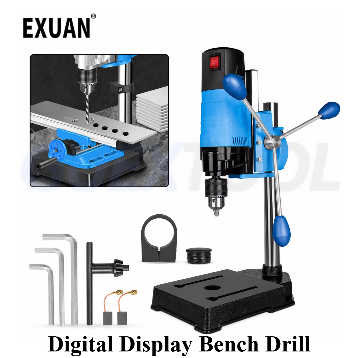 Mesin Bor Duduk Digital 1200W  - Power Tools Display ulasan dan harga