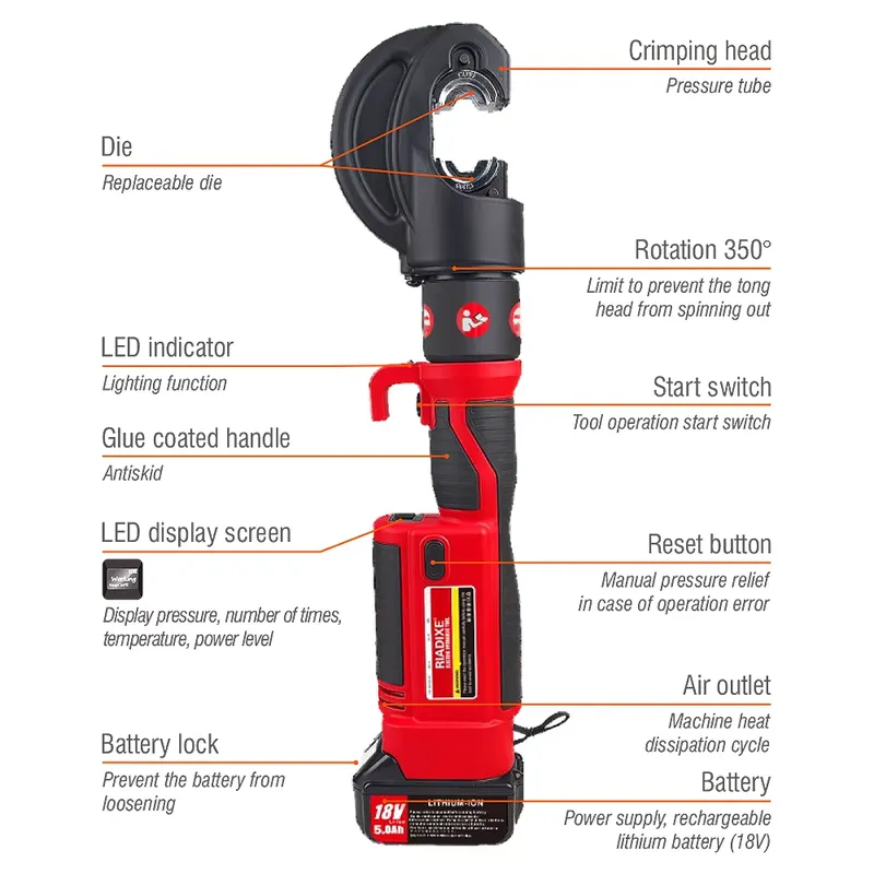 Alat Crimping Kabel Hidrolik B - Power Tools Hydraulic ulasan dan harga